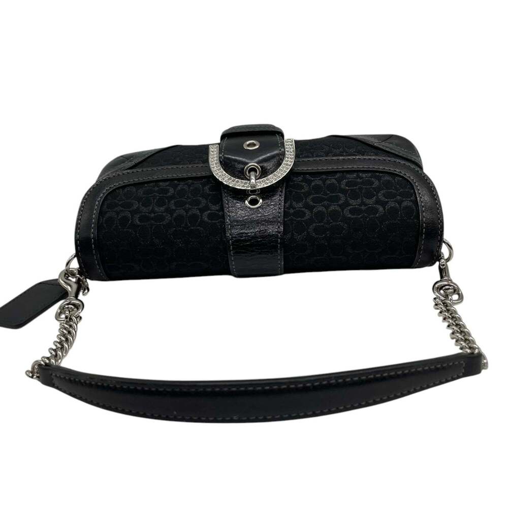 Coach Soho Mini Signature Handbag with Accessory Pouch in Canvas and Leather,... - Picture 8 of 16